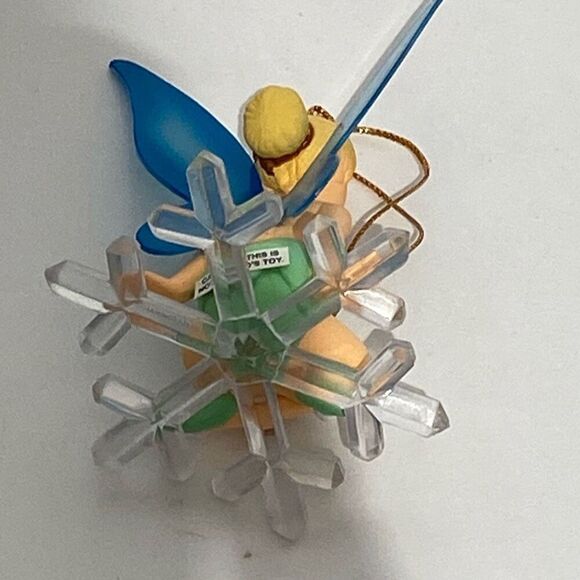 Disney Tinker Bell In Snowflake Christmas Tree Collectible Hanging Ornament - Picture 5 of 8